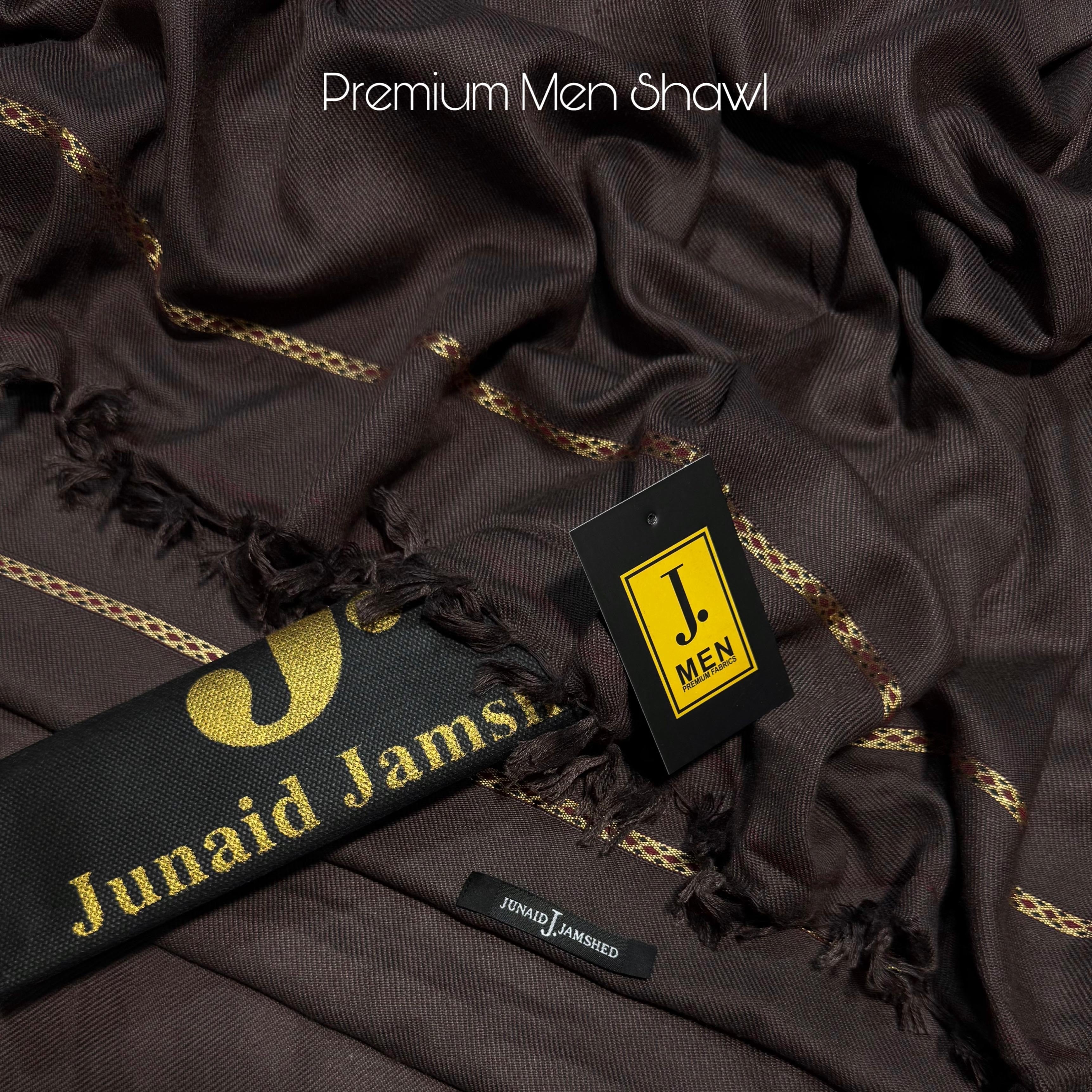 J. Men’s Shawl Dark Brown (3807)