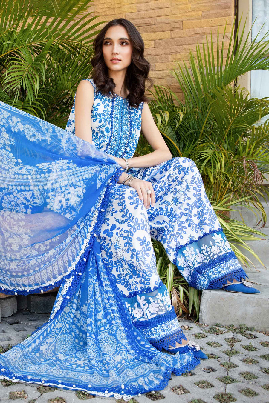 Maria B Printed Swiss Lawn 3pc SL-1322