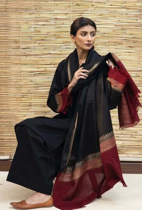 DYOT-DHANK EMBROIDERD UNSTICH 3pc(WA-515)