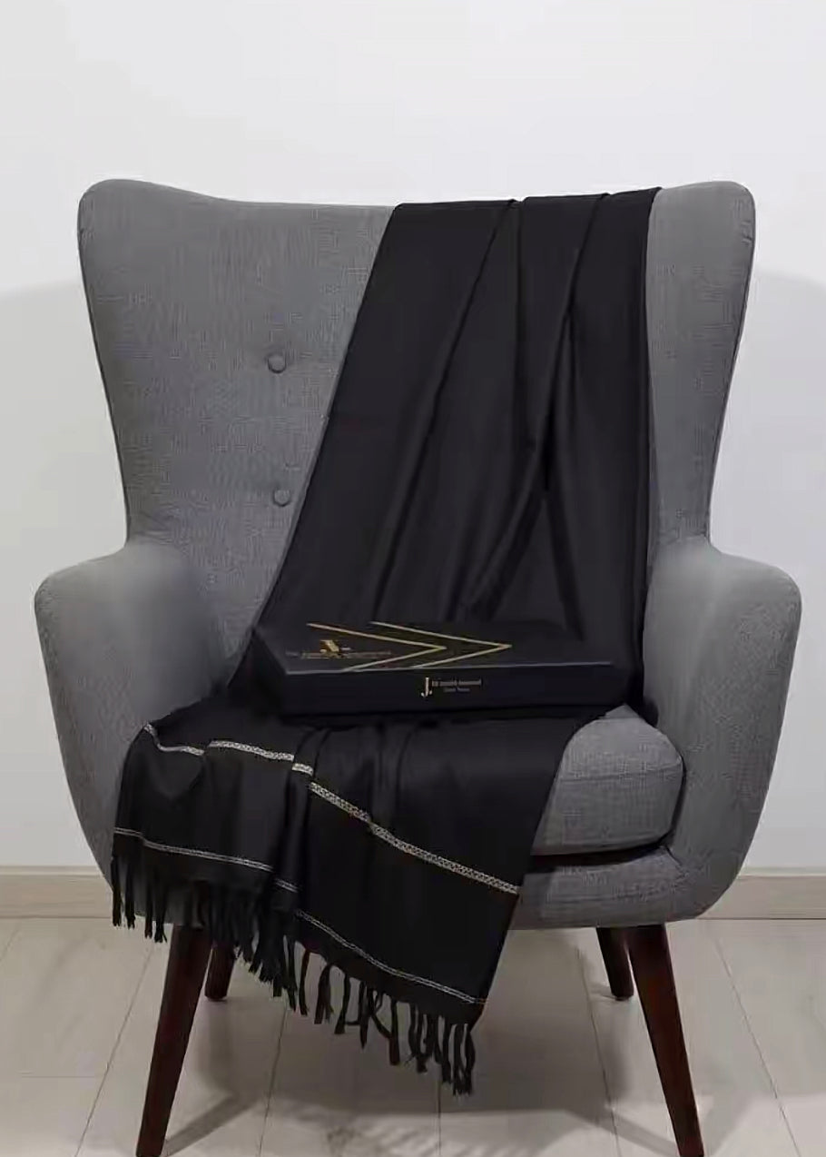 J.MENS SHAWL (BLACK)