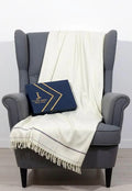 J.MENS SHAWL (OFF WHITE )