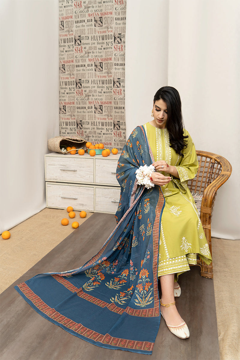 URGE EMBROIDERED LAWN 3pc