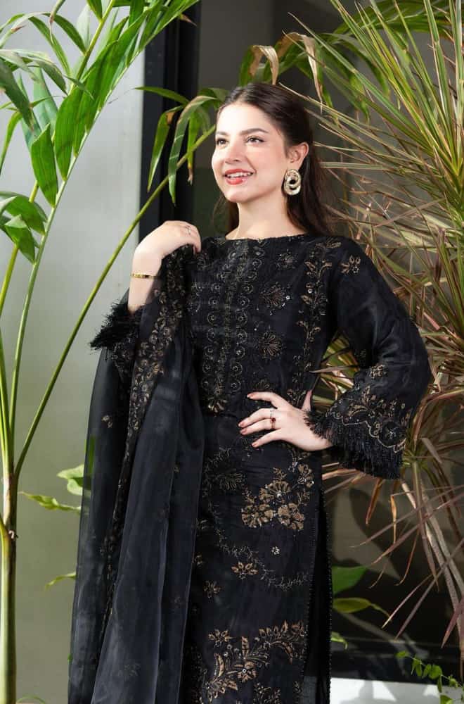 Heavy Embroidered Lawn 3pc