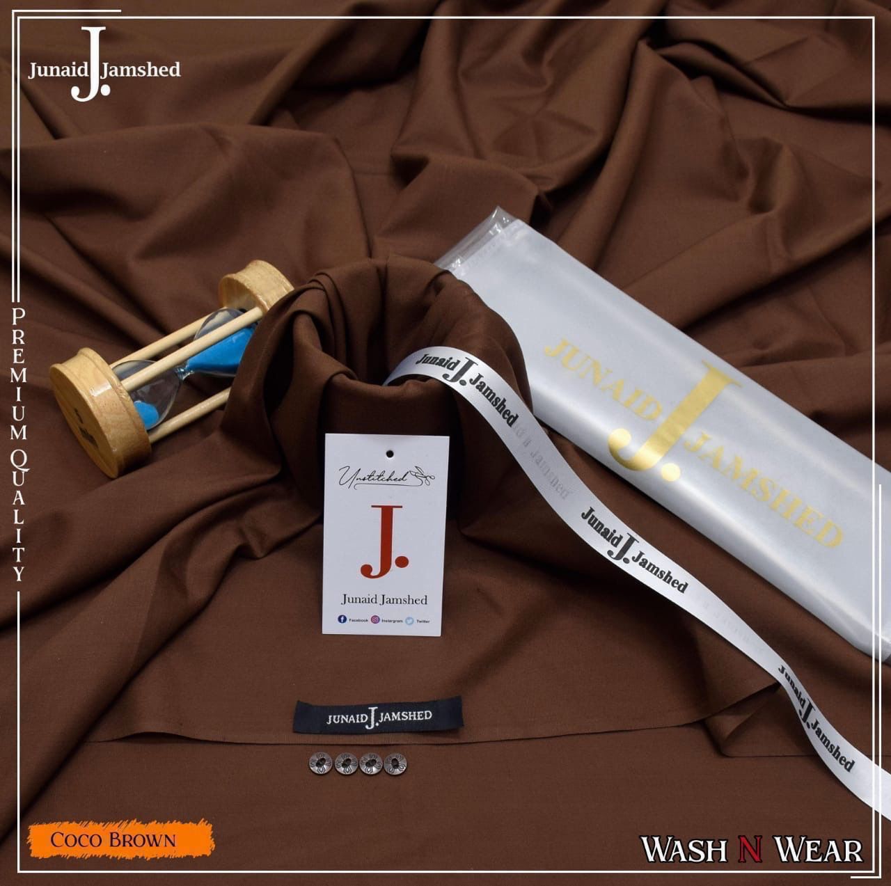 J.Mens SUITE PREMIUM QUALITY WASH&Wear (COCO BROWN)