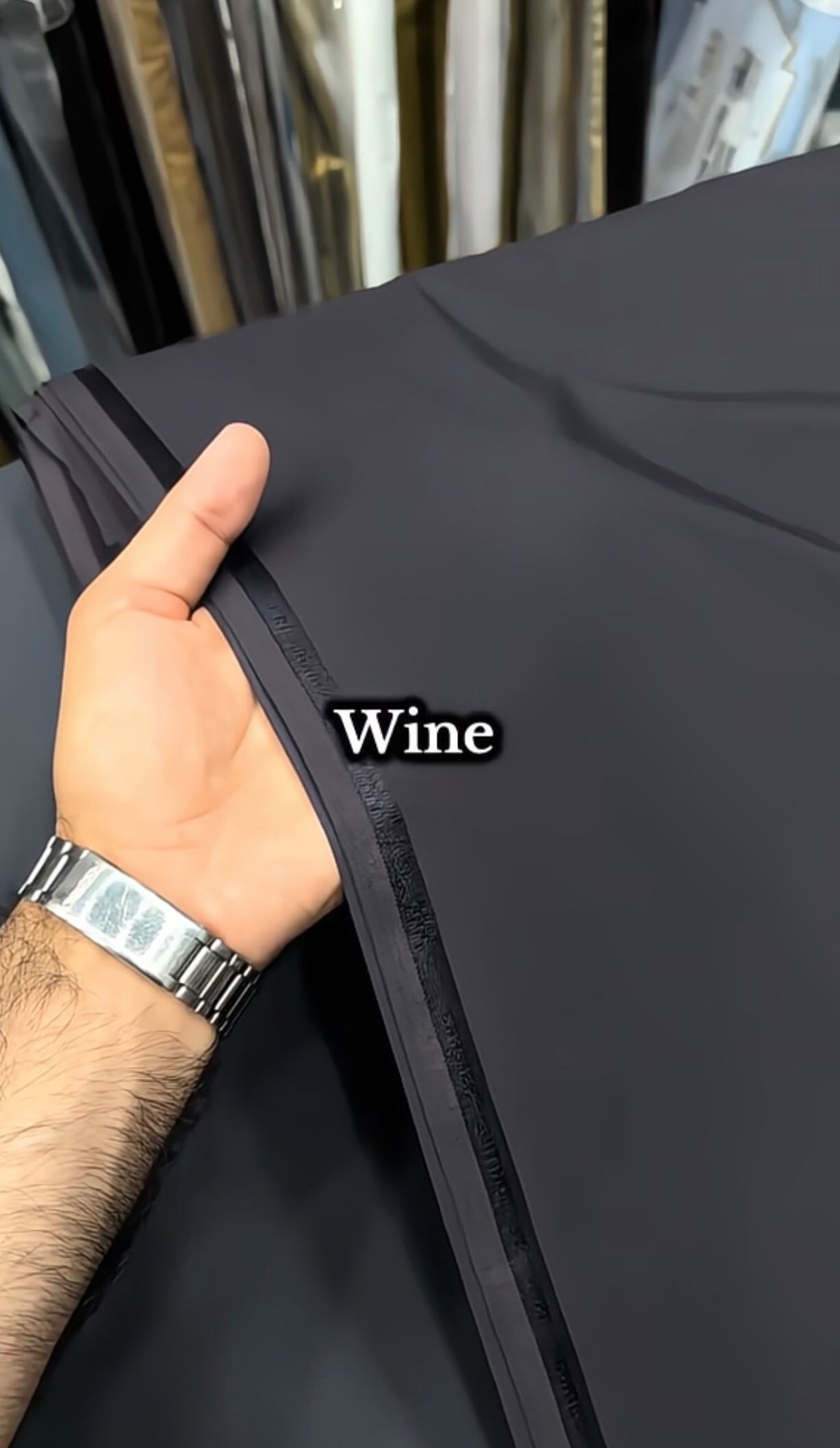 J.MENS UNSTICHED PREMIUM WASH&WEAR (WINE)