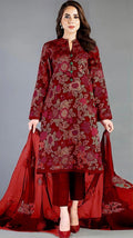 Heavy Embroidered Lawn 3pc