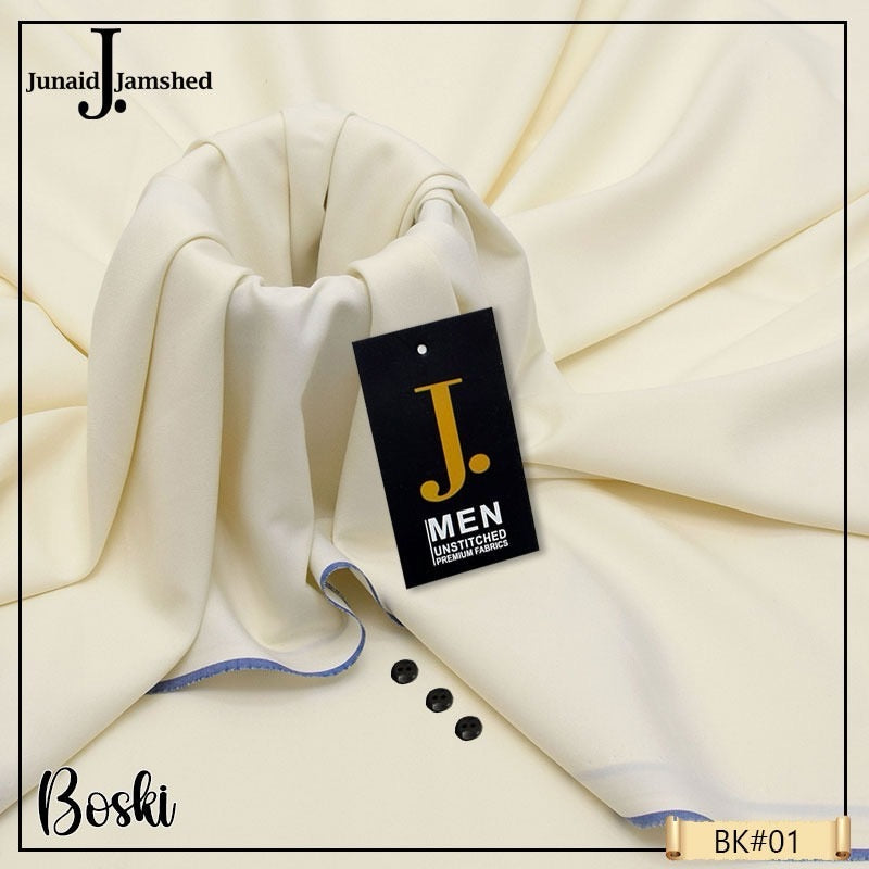 J. Booski Unstitched Men’s Suit – 4 Meter Cutting – Premium Fabric for All Seasons