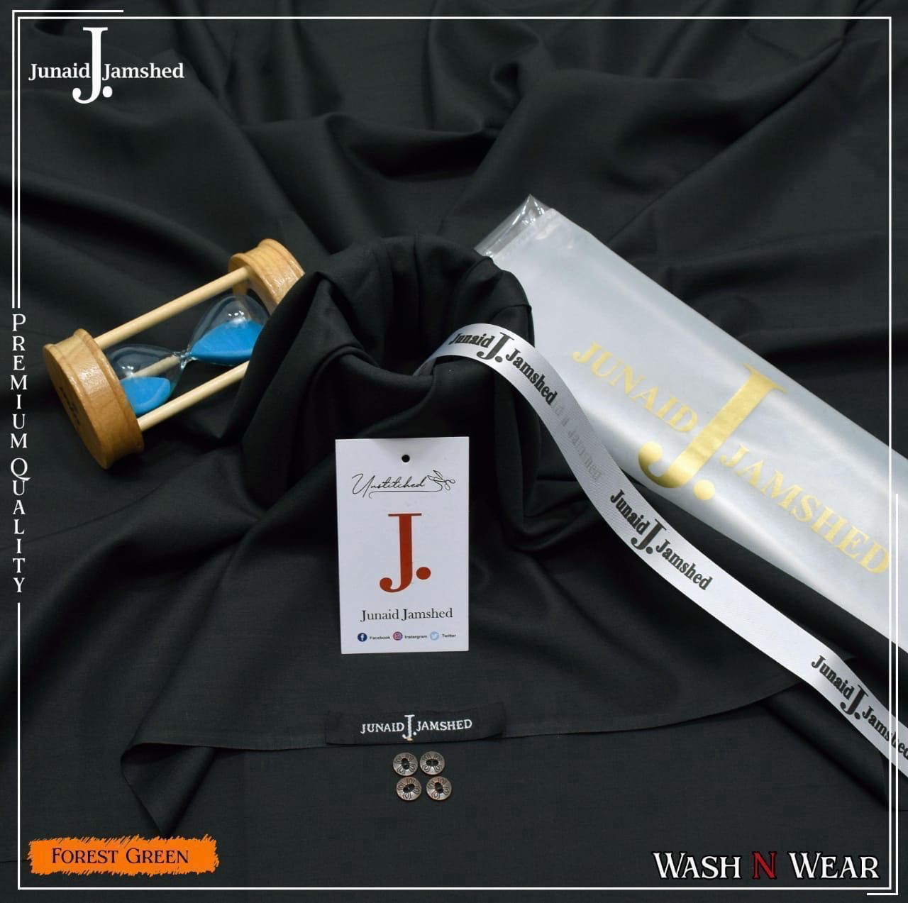 J.Mens SUITE PREMIUM QUALITY WASH&Wear (FOREST GREEN)